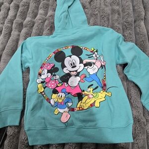 Disney Kids Turquoise Hoodie with Mickey & Friends